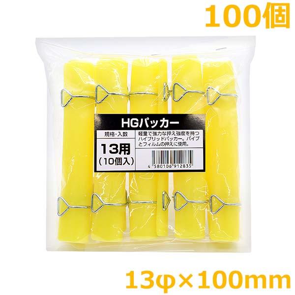 HGパッカー 13mm×100mm 100個入 ハウスパッカー ビニールハウス 留め具