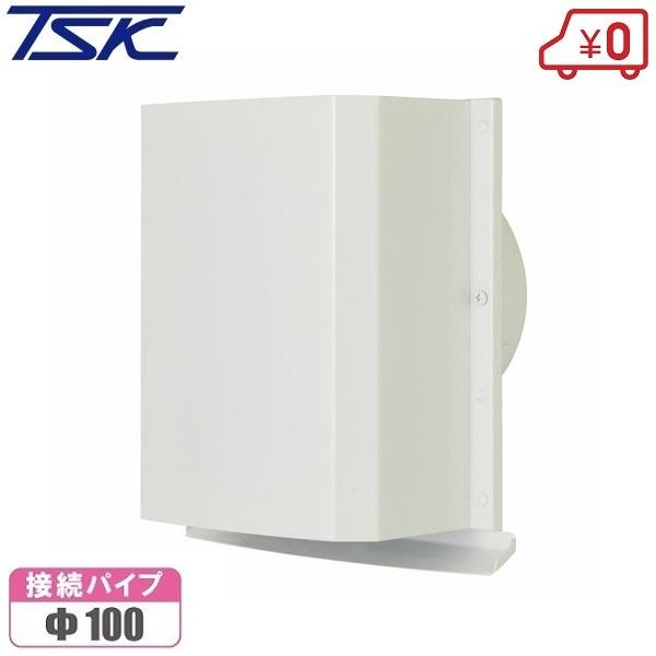 高須 換気扇フード 屋外フード GFP-100E-W 100φ パイプフード パイプ