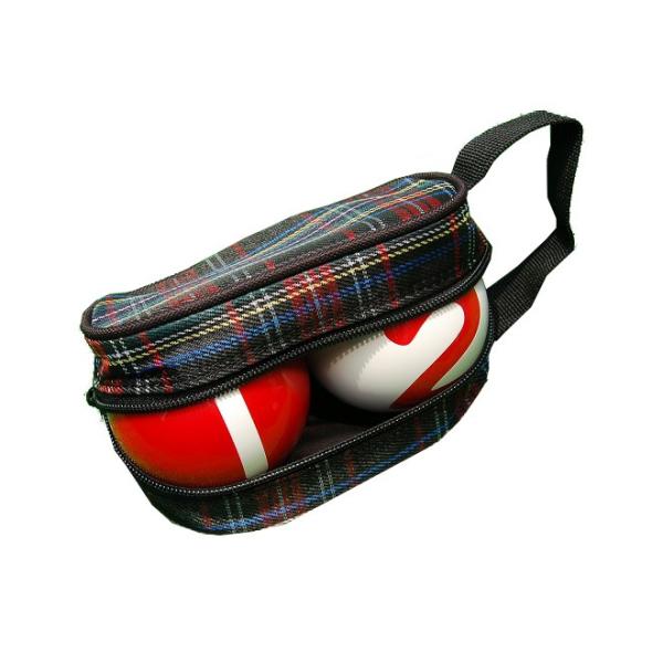 【仕様】公認バック入りボール　２個セット　練習用に最適！ボール材質：ABS樹脂 3重構造（日本製）ボール数字：5cmボール重量：230g/個バッグ材質：ナイロンオックス※ボールの番号は、ご選択いただけません。赤・白の組み合わせとなります。入...