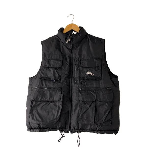 STUSSY◇ダウンベスト/M/ナイロン/BLK// : セカンドストリートYahoo!店