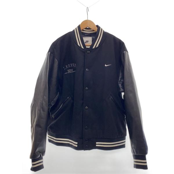 NIKE◇VARSITY JKT/スタジャン/XXL/ウール/BLK/FD7846-010 : セカンド