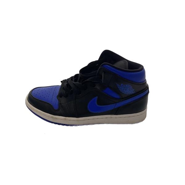 NIKE◆AIR JORDAN 1 MID/ハイカットスニーカー/26cm/BLU/554724-068