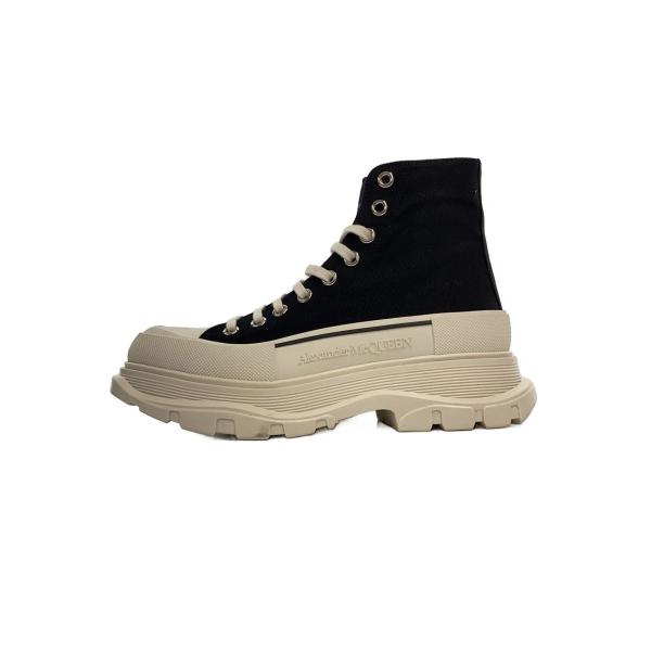 Alexander McQueen◇Tread Slick/ハイカットスニーカー/40/BLK/705659