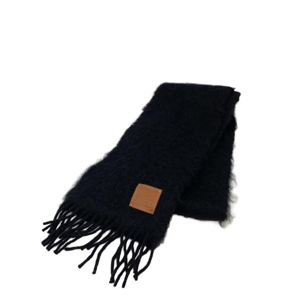 LOEWEモヘアマフラー LOEWE◇マフラー/モヘア/BLK/レディース/28003861 : セカンド