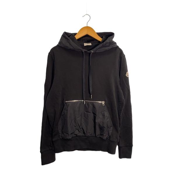 MONCLER◇パーカー/M/コットン/BLK/無地/H20918G00004 : セカンド
