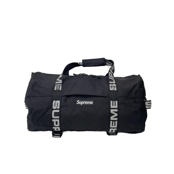 Supreme◇18SS/ダッフルバッグ/ボストンバッグ/ポリエステル/BLK/無地