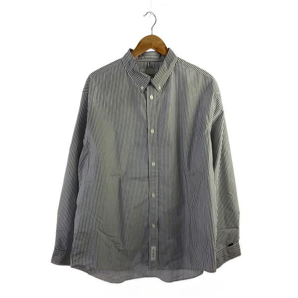 WTAPS◇長袖シャツ/4/コットン/GRY/ストライプ/231GWDT-SHM03