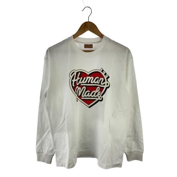 HUMAN MADE◇長袖Tシャツ/L/コットン/WHT/HM29CS021/GRAPHIC L/S T
