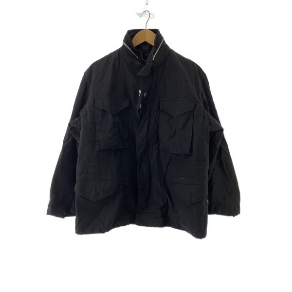 US.ARMY◇ミリタリージャケット/L/コットン/BLK/DSA-100-817/1960s