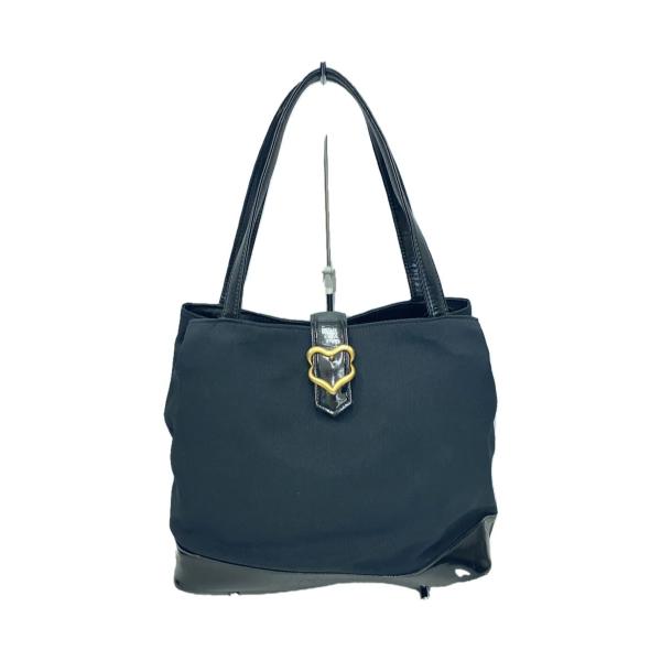 YVES SAINT LAURENT◇ハンドバッグ/ナイロン/BLK : セカンドストリート