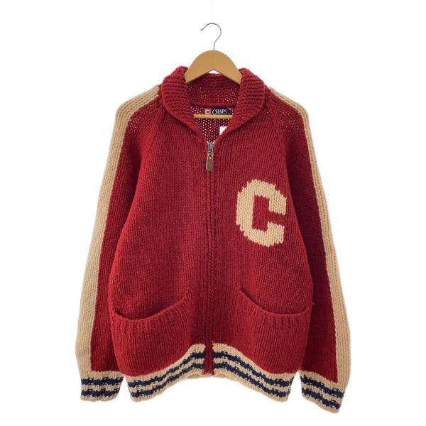 CHAPS RALPH LAUREN◇カウチン/ニット・セーター(厚手)/M/ウール/RED