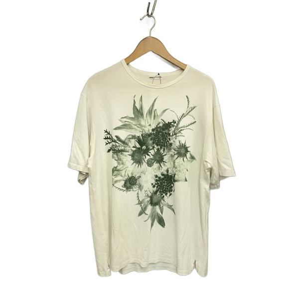 LAD MUSICIAN◇archive//花柄プリント/Tシャツ/44/コットン/WHT
