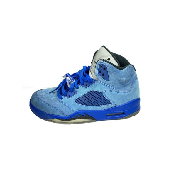 NIKE◆AIR JORDAN 5 RETRO/エアジョーダンレトロ/ブルー/136027-401/26cm/BLU