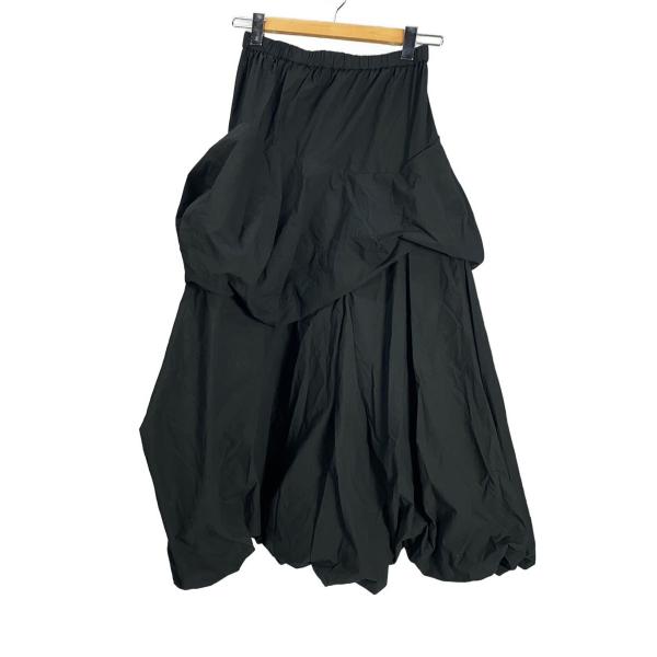ENFOLDスカート300HS131-1870 ENFOLD◇ロングスカート/38/コットン/BLK/無地/300HS131-1640