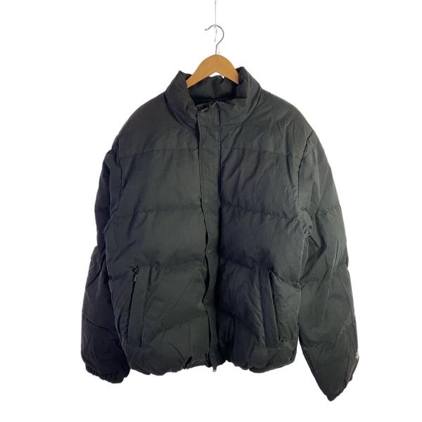STUSSY◇ダウンジャケット/M/コットン/BLK/115544/RIP TOP DOWN PUFFER