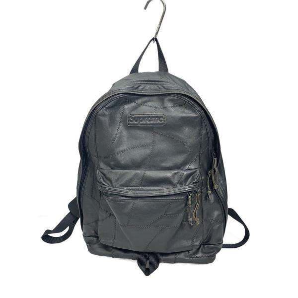 Supreme◇Patchwork Leather Backpack/リュック/レザー/BLK : セカンド