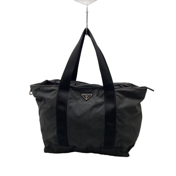 PRADA◇ボストンバッグ/ナイロン/BLK : セカンドストリートYahoo!店