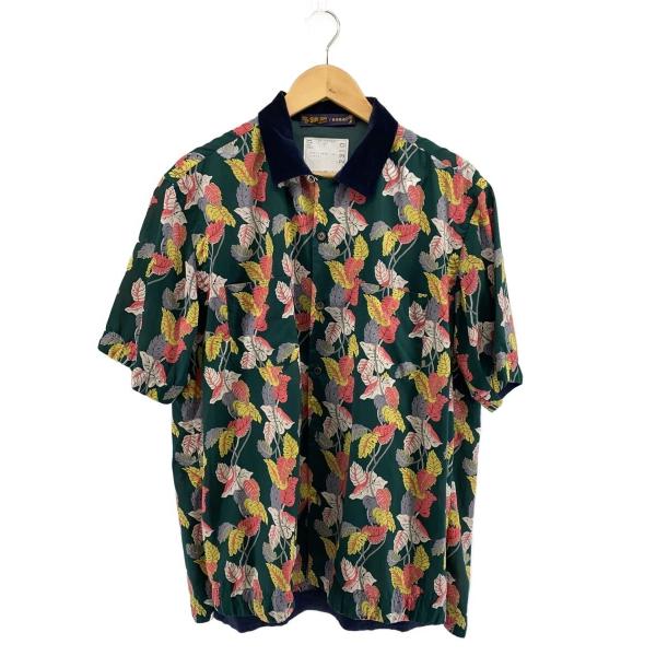 sacai◇アロハシャツ/3/コットン/GRN/花柄/20-02310M : セカンド