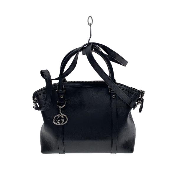 GUCCI ブラック レザートートバッグ ビジネスバッグ brandbayshop_v0090484300