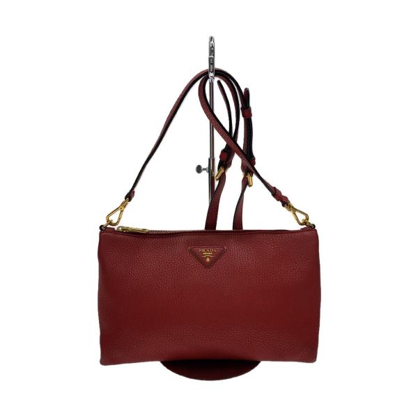 PRADA◇PRADA プラダ ショルダーバッグ/レザー/RED/BT0997 : セカンド