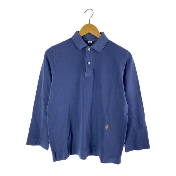 【美品】 45R スーピマカノコ四角ポロ 現行モデル ポロシャツ 刺繍ロゴ 45rpm◇ポロシャツ/3/コットン/スーピマカノコの33色四角ポロ