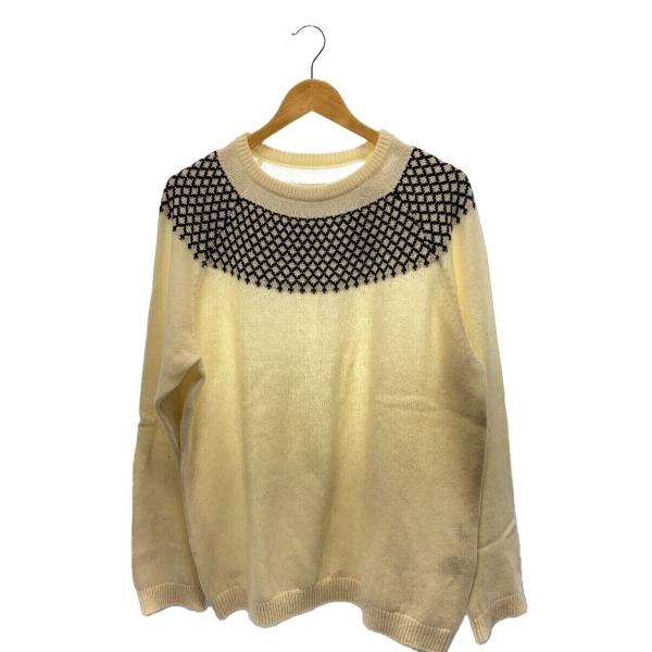 uniform experiment / ニット・セーター(厚手)/--/コットン/BLK/UE-170083 uniform experiment◇ニット・セーター(厚手)/--/ウール/WHT/UE-232028