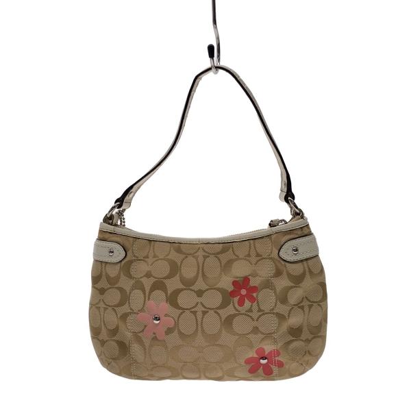 COACH◇ショルダーバッグ/キャンバス/BEG/総柄/f29704 : セカンド