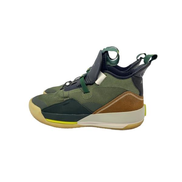 NIKE◆AIR JORDAN XXXIII NRG/エアジョーダン/カーキ/CD5965-300/25.5cm/KHK//