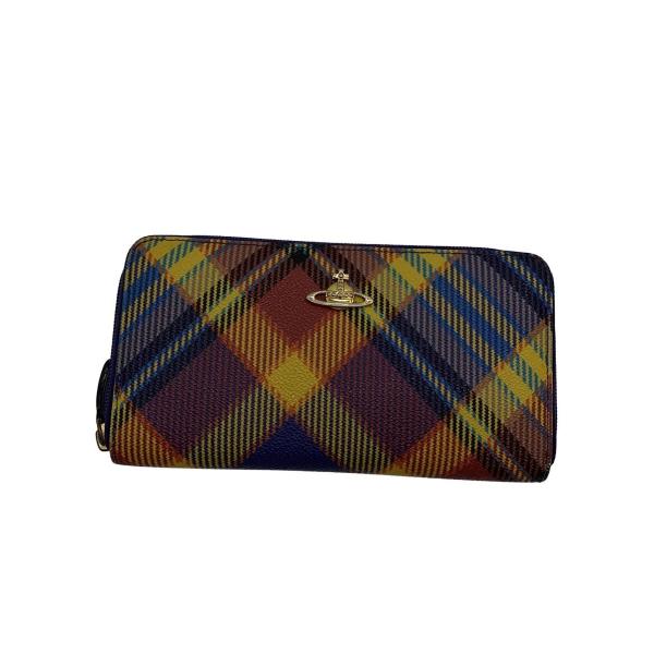 Vivienne Westwood◇長財布/--/マルチカラー/チェック/レディース