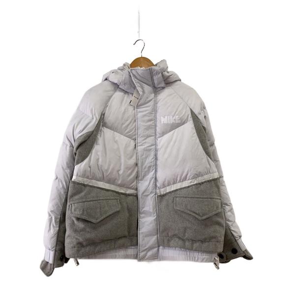 NIKE◇×sacai/ダウンジャケット/S/ナイロン/WHT/CT3269-043/全体的に