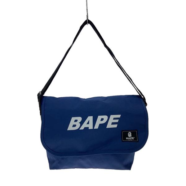 A BATHING APE◇ショルダーバッグ/ナイロン/BLU/001GDJ201002H