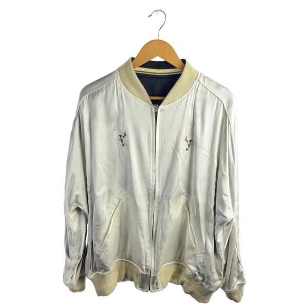 DAIRIKU◇スカジャン/L/レーヨン/WHT/22SS O-4 : セカンドストリート