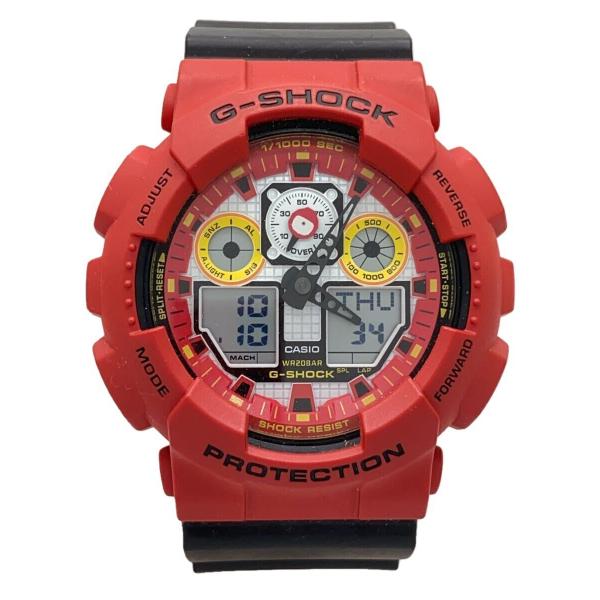 CASIO◇クォーツ腕時計_G-SHOCK/GA-100DA-4AJR/デジアナ/ラバー