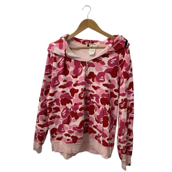 A BATHING APE◇ジップパーカー/XL/コットン/PNK/カモフラ
