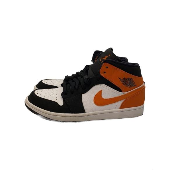 NIKE◆AIR JORDAN 1 MID/エアジョーダン1ミッド/ブラック/554724-058/27.5cm/BLK//