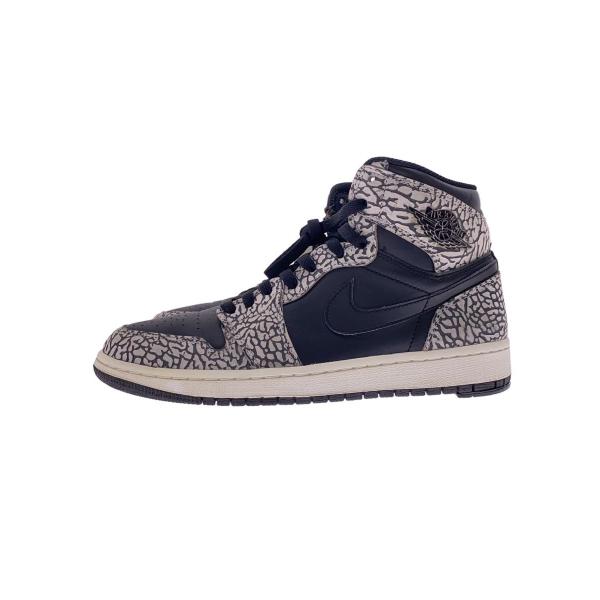 NIKE◆AIR JORDAN 1 RETRO HIGH/エアジョーダンレトロハイ/グレー/839115-013/27.5c