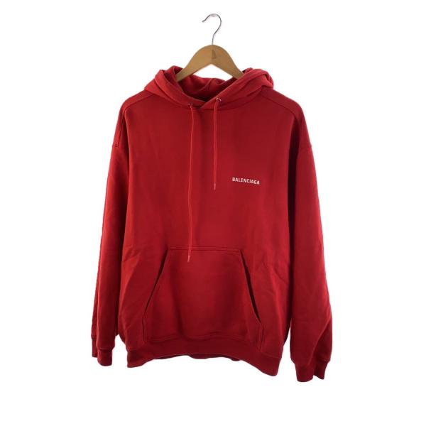 BALENCIAGA◇パーカー/XS/コットン/RED/600583/バレンシアガ