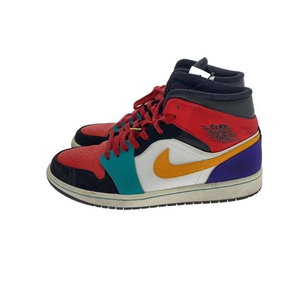 NIKE◆AIR JORDAN 1 MID/エアジョーダンミッド/マルチカラー/554724-125/28.5cm/マルチカ