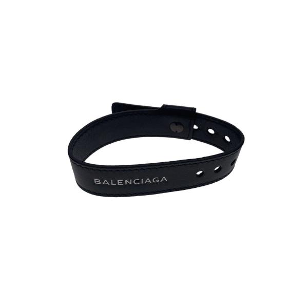 BALENCIAGA バングル　ブレスレット グレー　７月末まで出品 BALENCIAGA◇ブレスレット/レザー/グレー/メンズ : セカンドストリート