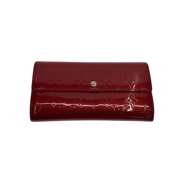 LOUIS VUITTON◇ポルト・フォイユ・サラ_モノグラム・ヴェルニ
