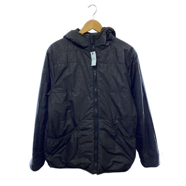 STUSSY◇00s/リバーシブル中綿ジャケット/M/ポリエステル/BRW/総柄