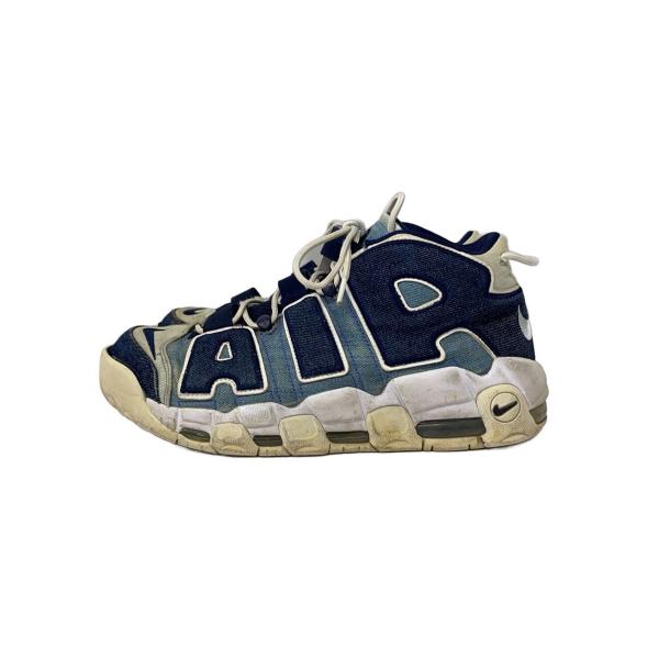 NIKE◆AIR MORE UPTEMPO 96 QS/エアモアアップテンポ/インディゴ/CJ6125-100/28cm///