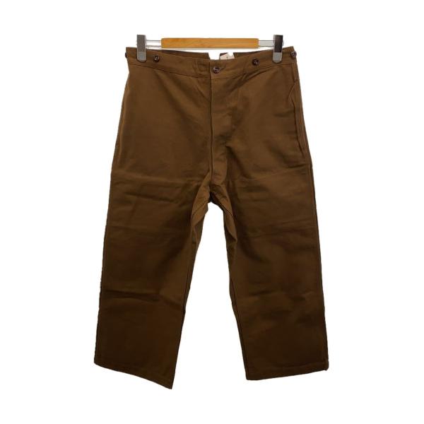 【フレンチ】希少品❗️ビンテージワークパンツ 40's ビンテージブラックモールスキンフレンチワークパンツ - Fresh