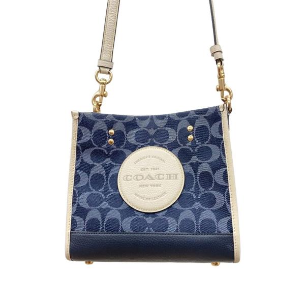 COACH◇デンプシートート/ショルダーバッグ/キャンバス/NVY/総柄/C8582 