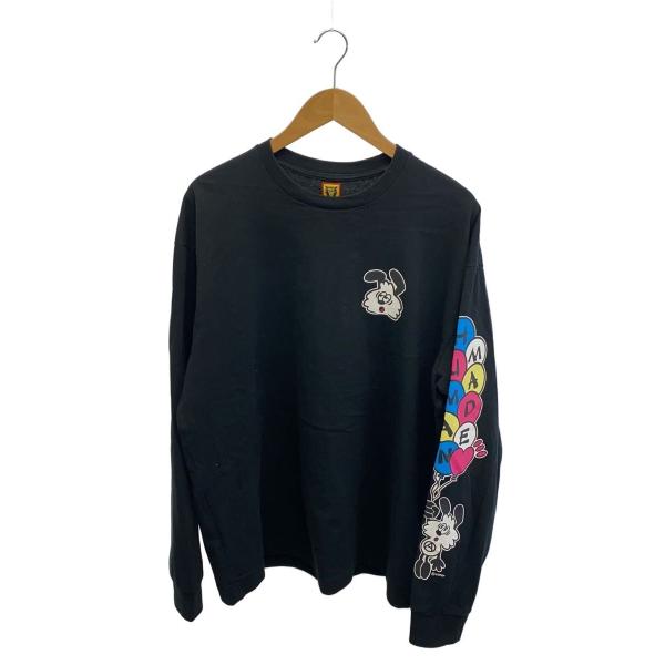 HUMAN MADE◇長袖Tシャツ/XL/コットン/BLK : セカンドストリートYahoo