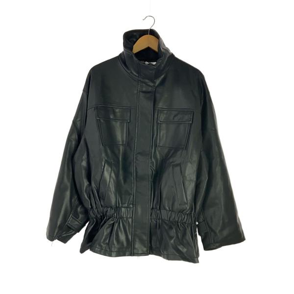 Henon./GATHERING OVER BLOUSON/FREE/フェイクレザー/BLK/HENWFJ254016
