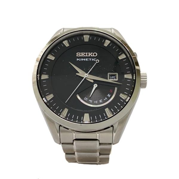 SEIKO◇SEIKO セイコー/自動巻腕時計/アナログ/ステンレス/BLK/SLV