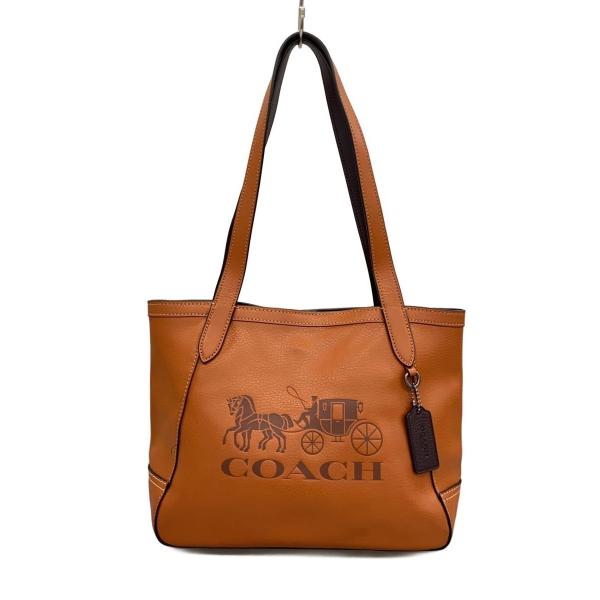 coach トートバッグ　ホースアンドキャリッジ C4062 COACH◇ホース アンド キャリッジトート 27/トートバッグ/レザー/ORN