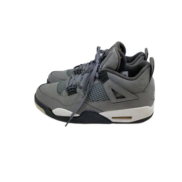 NIKE◆AIR JORDAN 4 RETRO/エアジョーダンレトロ/グレー/308497-007/27.5cm/GRY//