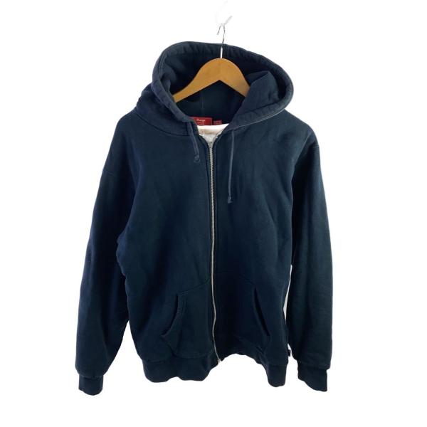 Supreme◇ジップパーカー/XL/コットン/NVY/無地 : セカンドストリート